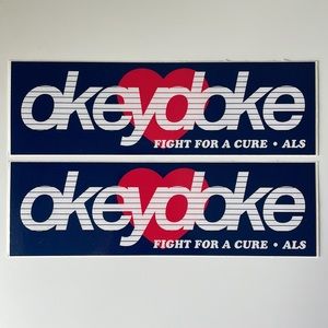 Set of 2 Okeydoke car slap stickers